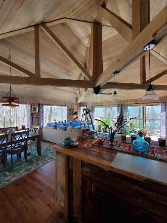Treehouse Cathedral In Blue Ridge Mountains, Nc Villa Burnsville Luaran gambar